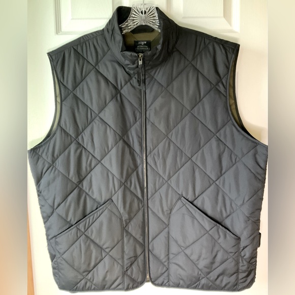 J. Crew Authentic Men’s Outerwear Quilted Vest - Picture 2 of 6